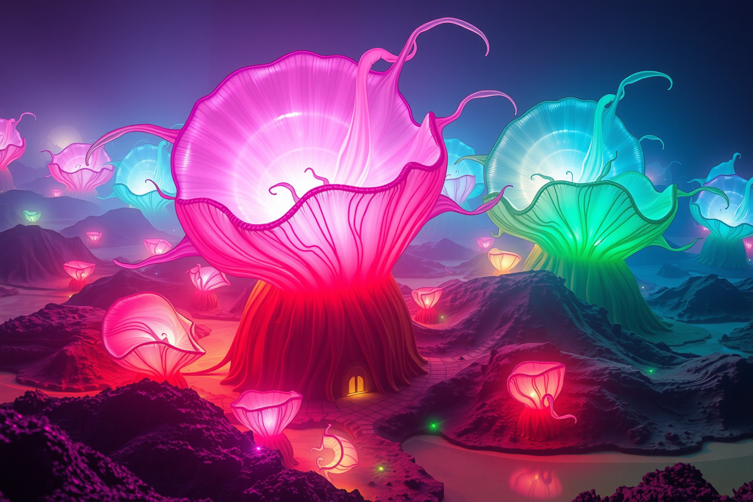 Sognare anemoni giganti simboleggia emozioni intense e travolgenti.