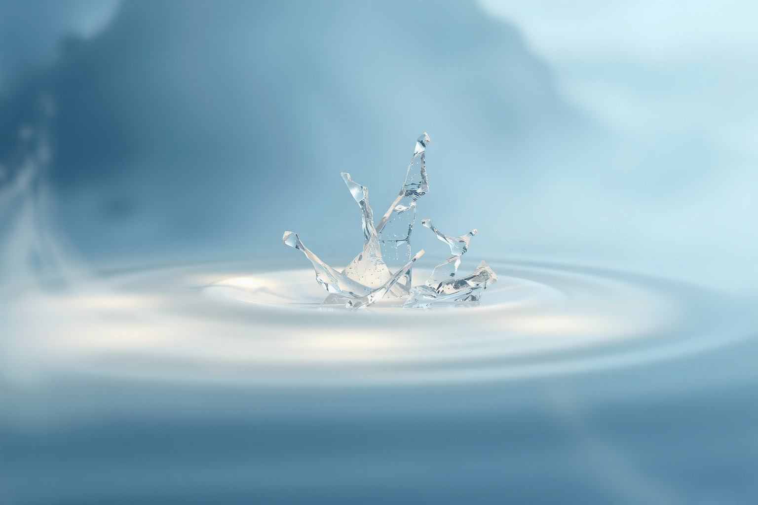 Sognare acqua che congela simboleggia emozioni bloccate o repressione.