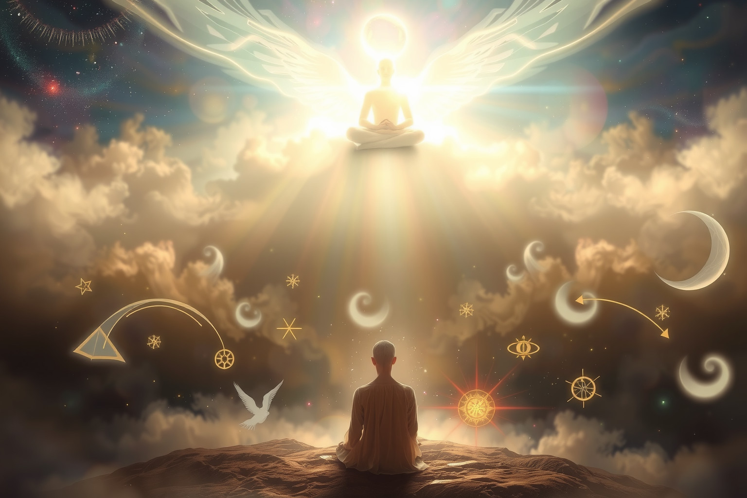 Sognare un maestro spirituale simboleggia crescita interiore e saggezza.