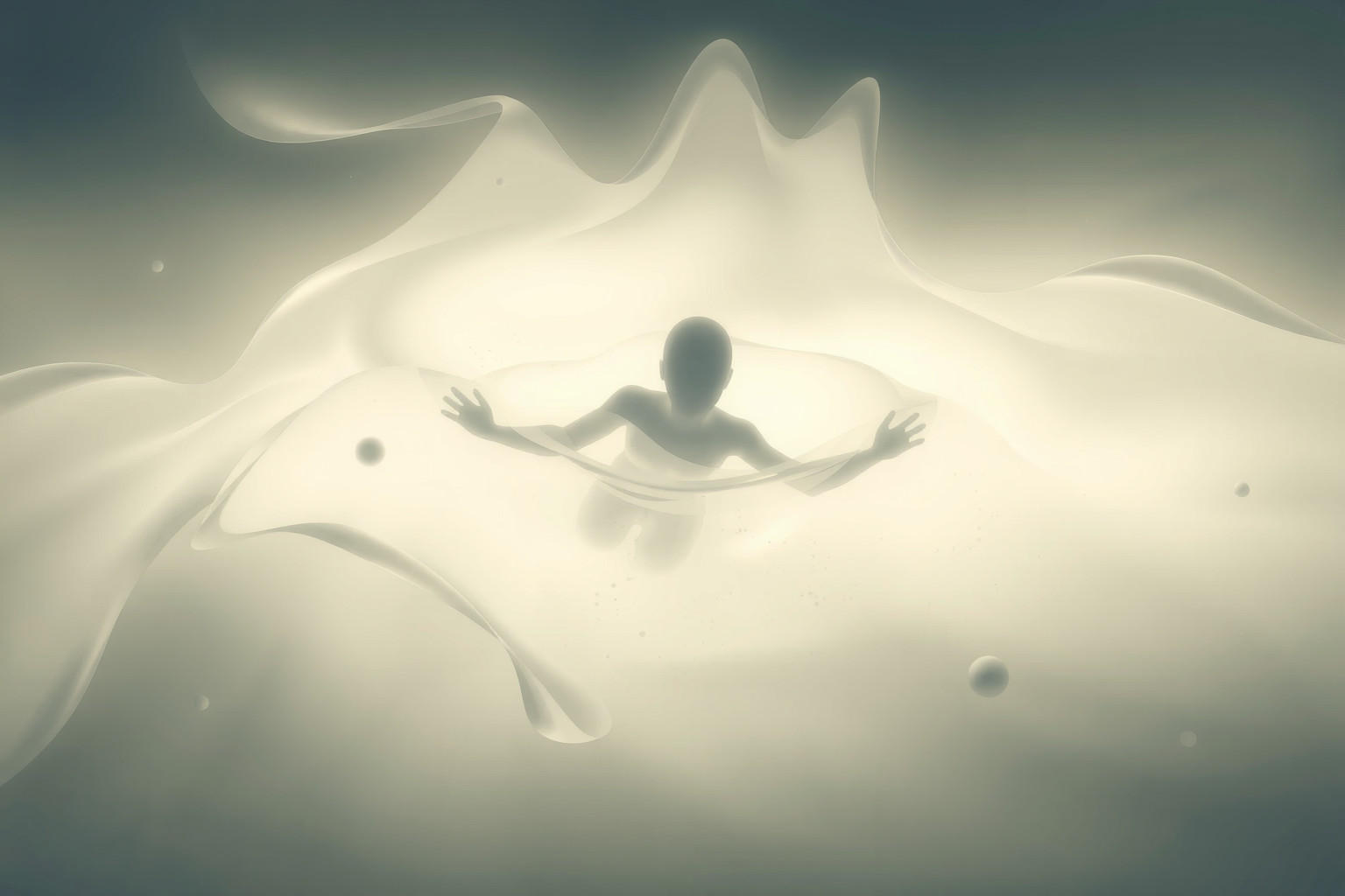 Sognare di nuotare nel siero di latte simboleggia purificazione emozionale profonda.