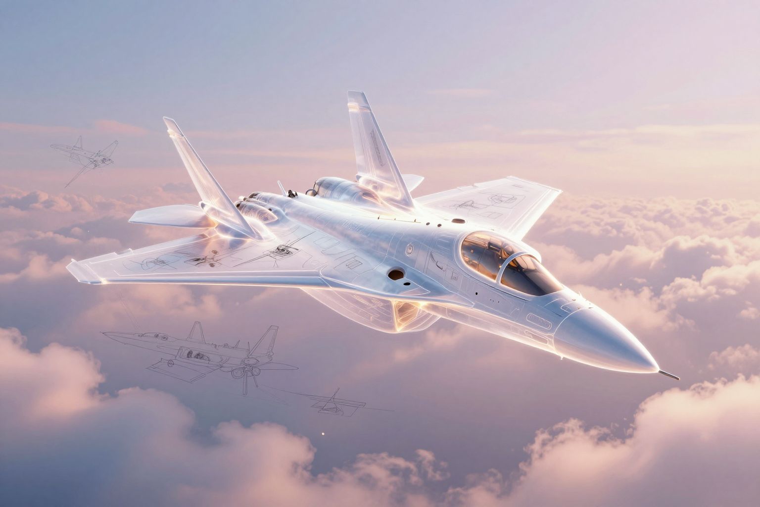 Sognare un aereo da caccia simboleggia forza e determinazione interiore.