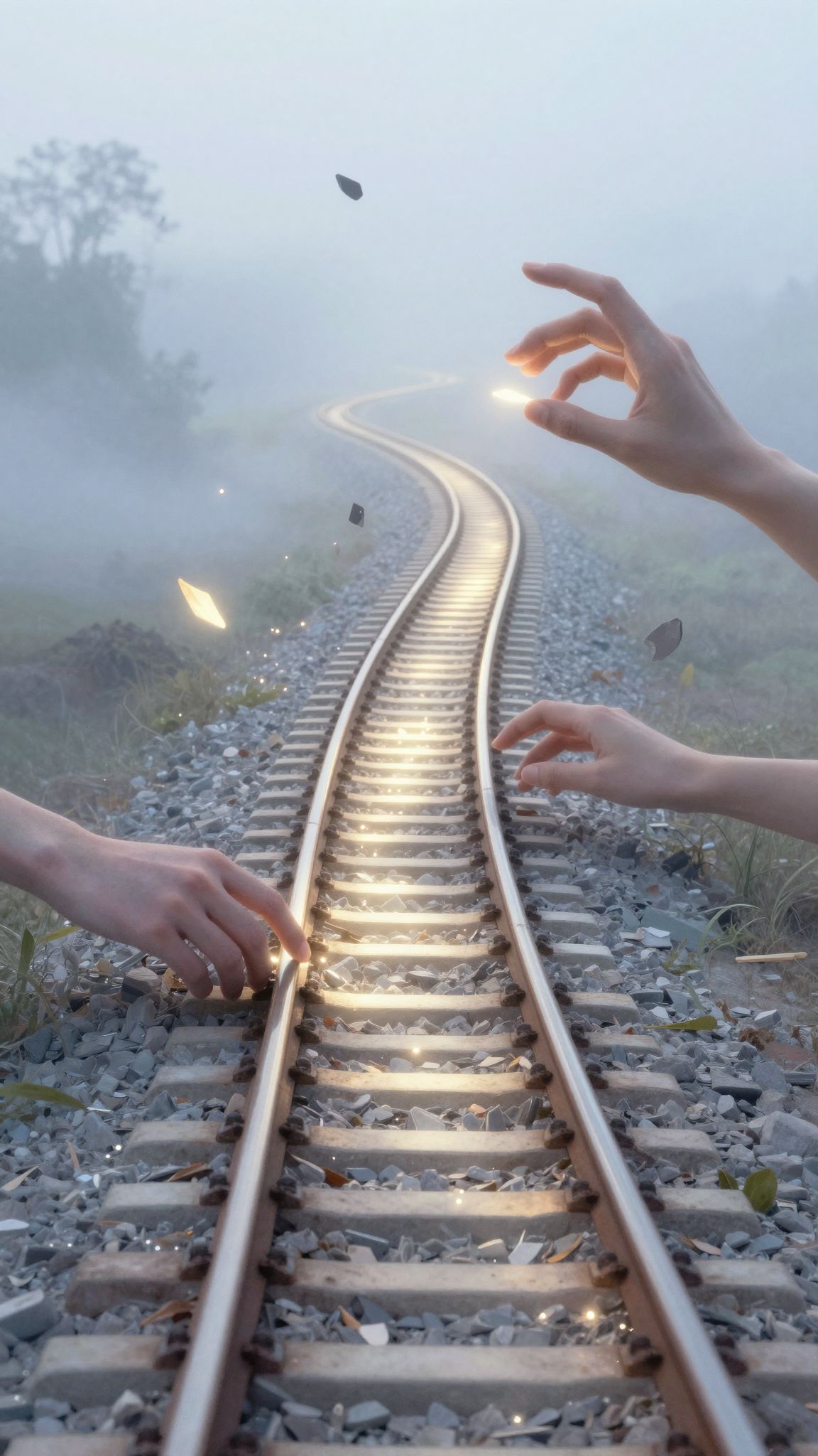 Sognare binari nuovi simboleggia rinascita e nuove opportunità personali.