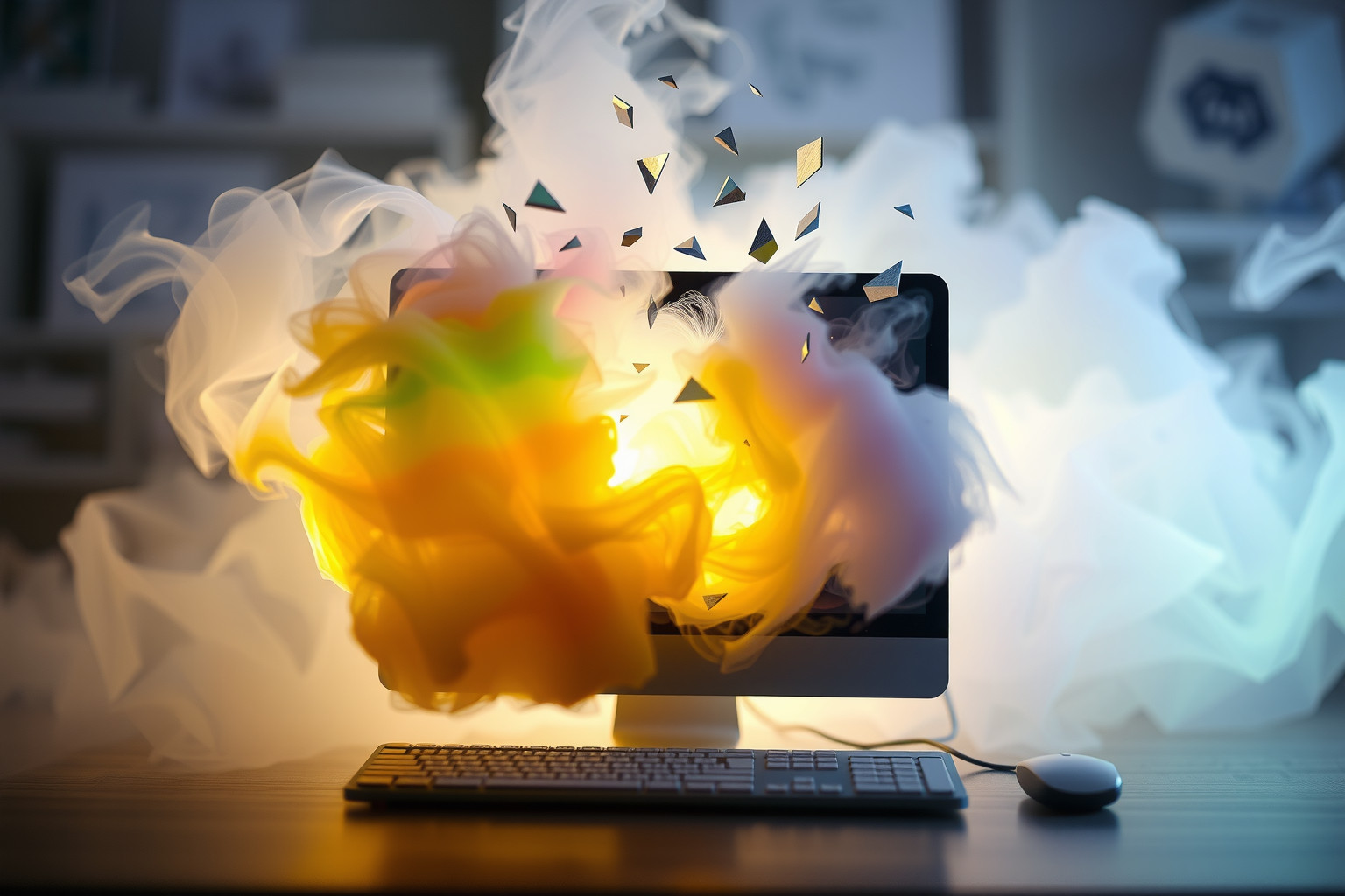 Sognare di rompere un computer simboleggia frustrazione e blocchi mentali.