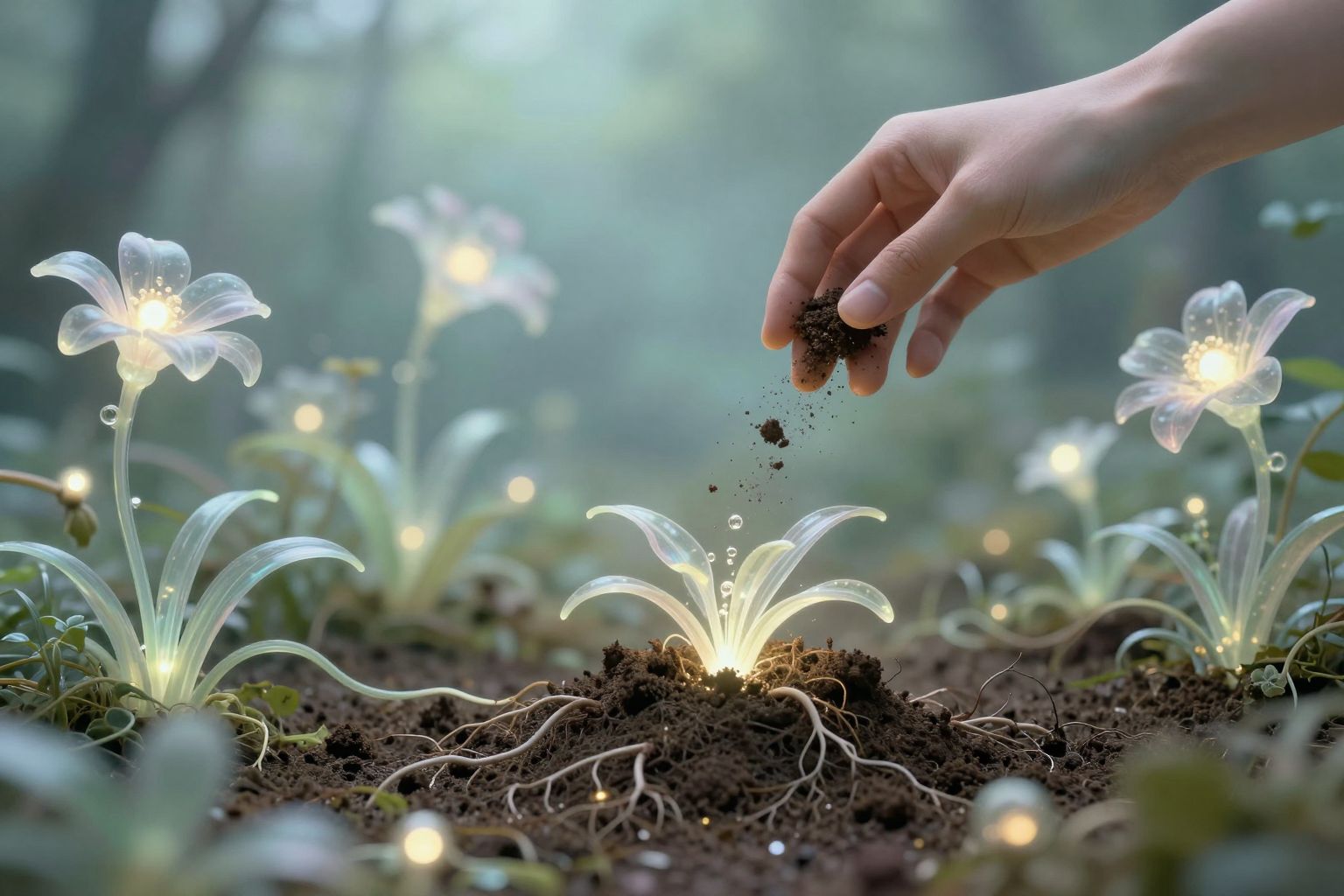 Sognare terra simboleggia rinascita, fertilità e connessione naturale profonda.