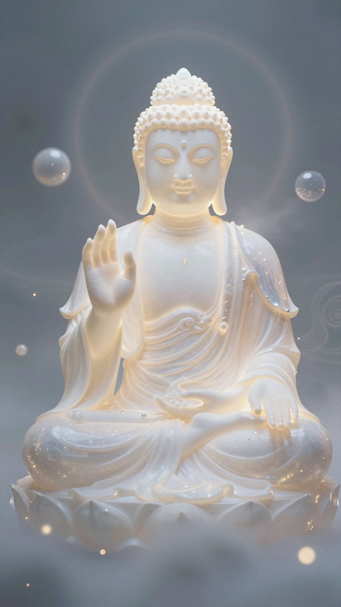 Sognare di toccare Buddha riflette il desiderio di connessione spirituale.
