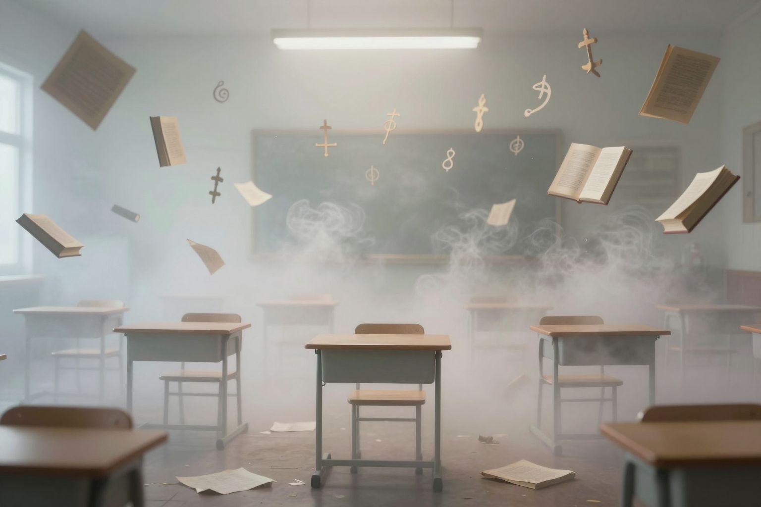 Sognare scuole di spazzatura riflette insoddisfazione e confusione culturale.