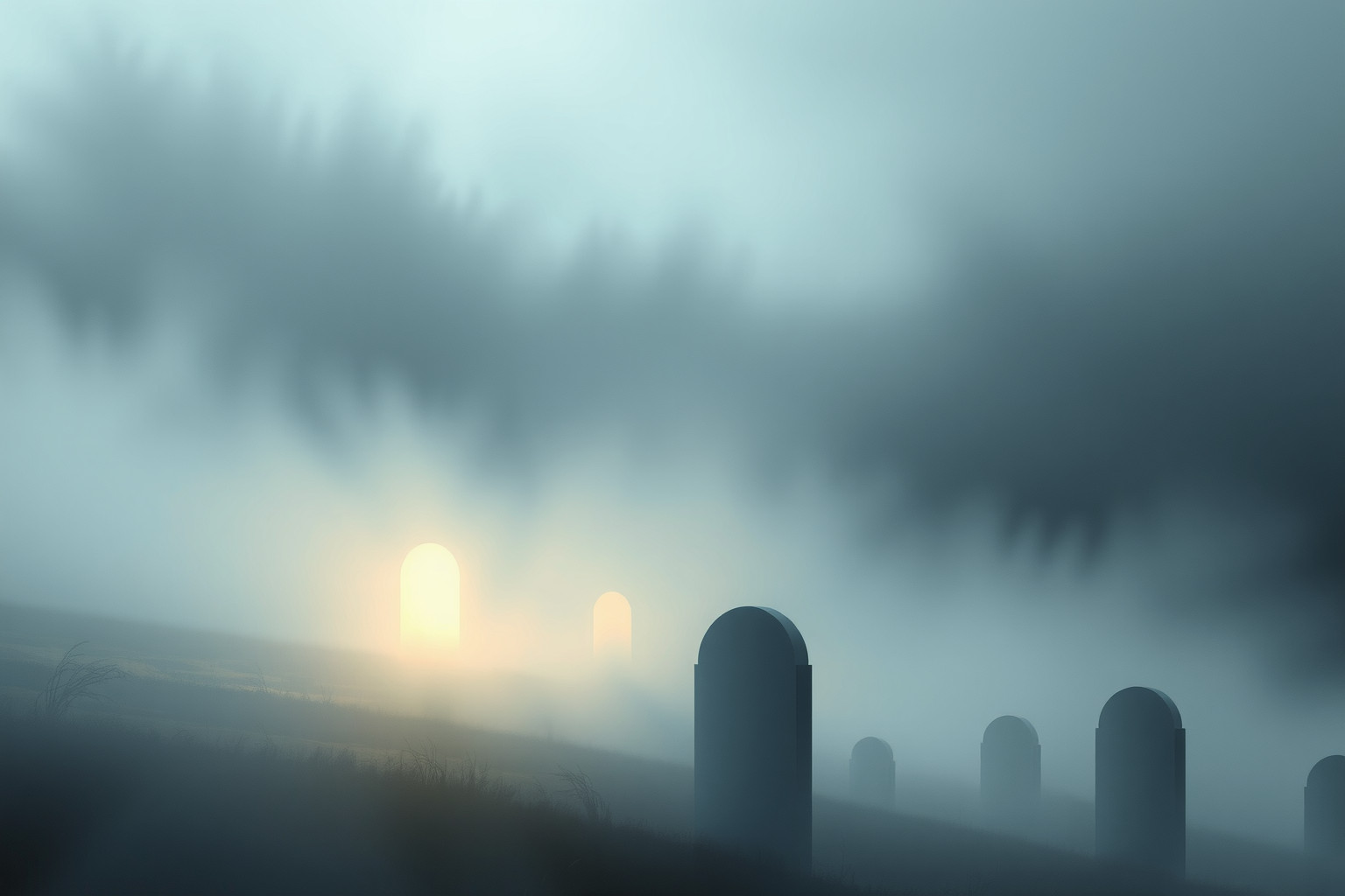 Sognare cimitero nella nebbia riflette timori nascosti di perdita.