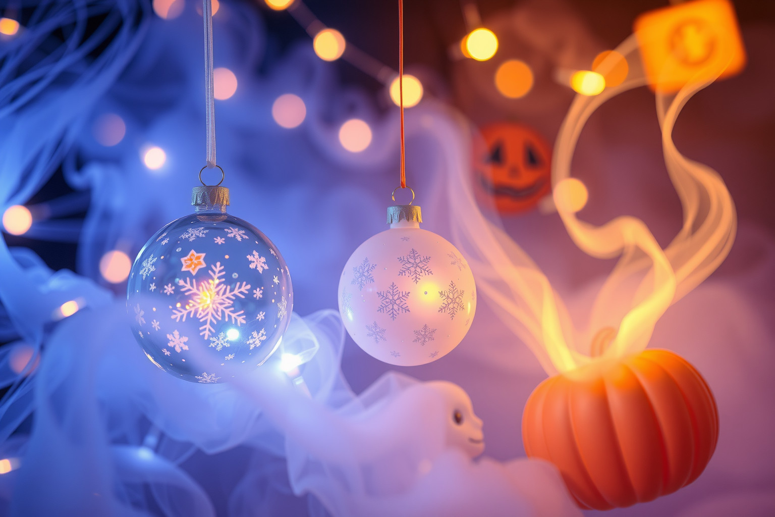 Sognare decorazioni natalizie simboleggia gioia e rinascita interiore.