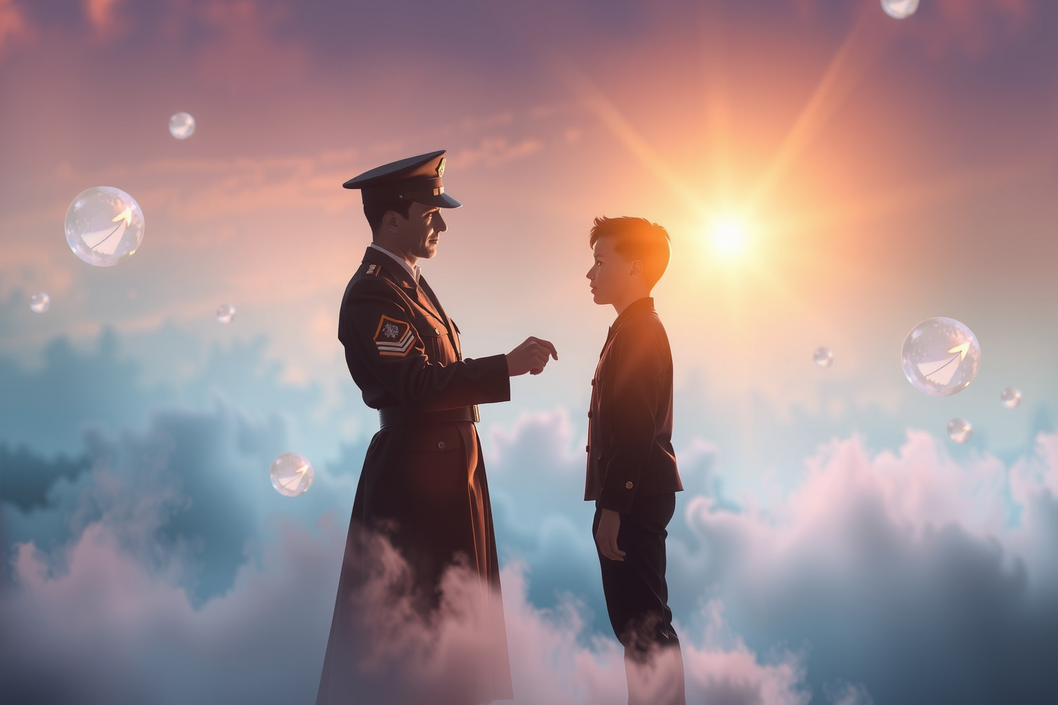 Sognare un sergente che premia simboleggia successo e riconoscimento personale.