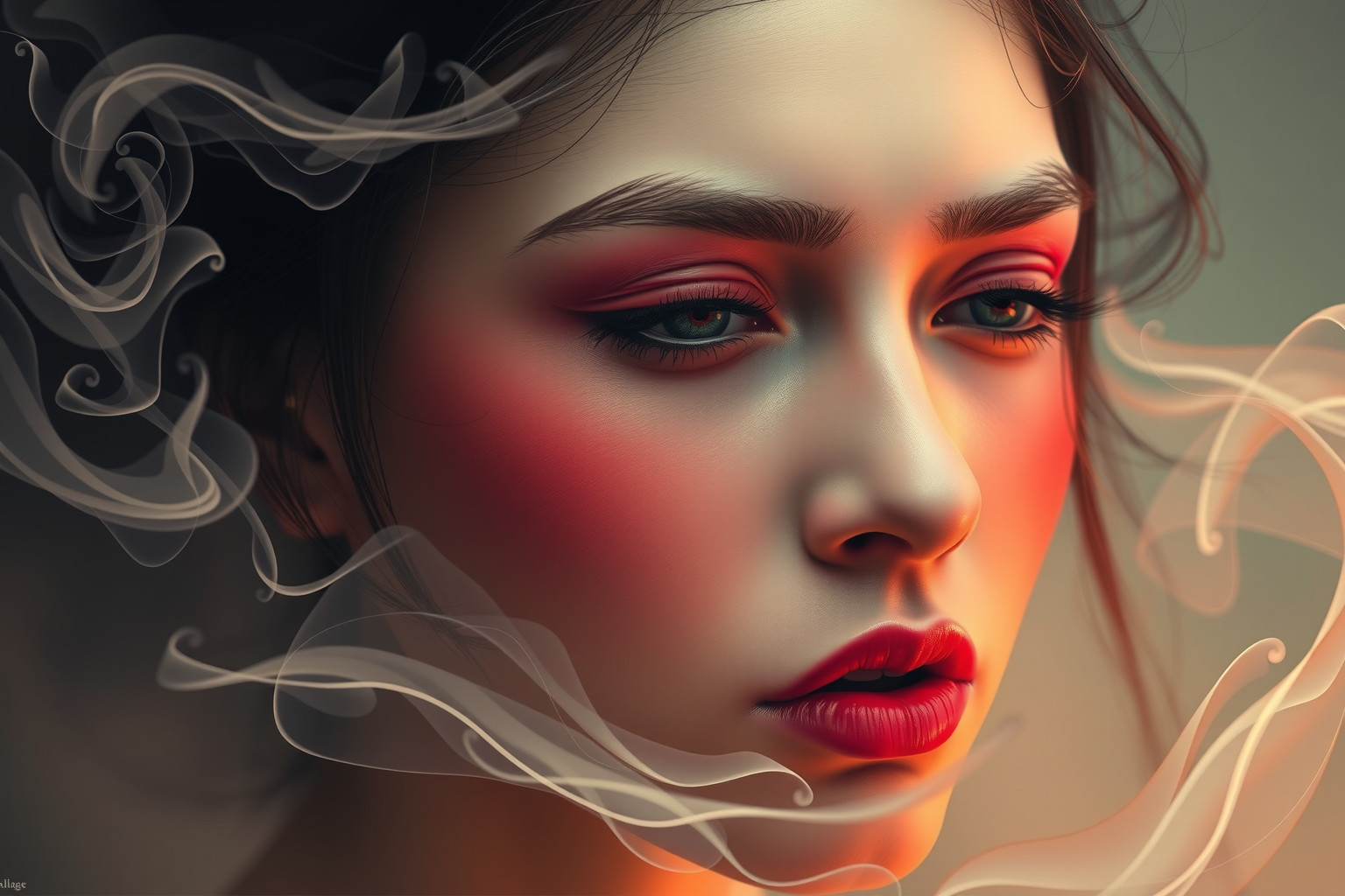 Sognare la carnagione arrossata riflette emozioni intense e contrastanti.