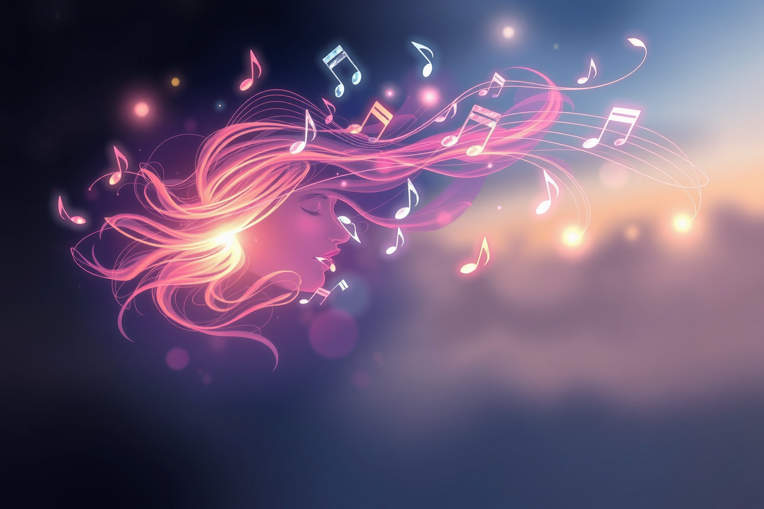 Sognare una dama che canta simboleggia emozioni e creatività espresse.