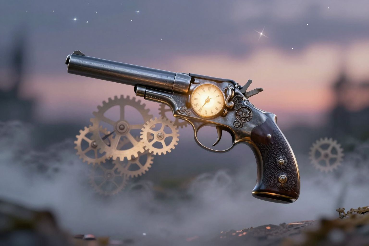 Sognare una pistola antica simboleggia potere e misteri nascosti.