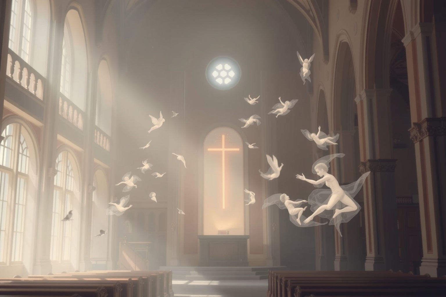 Sognare uno sciocco in chiesa simboleggia inganno spirituale imminente.